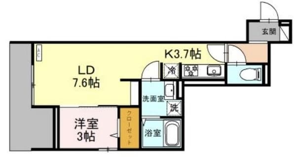 （仮）D-ROOM東田町PJの物件間取画像